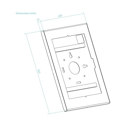TooQ TQATTE2601-S-B supporto antifurto per tablet Nero 27,9 cm (11")