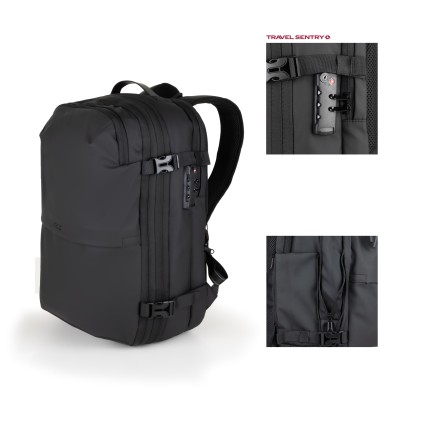 TooQ TQBP-V101-BK zaino Zaino da viaggio Nero Nylon