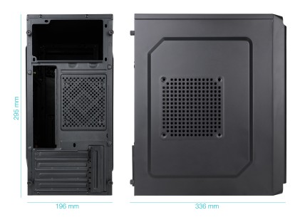 TooQ Dodeka Ultra Mini Tower Nero 500 W