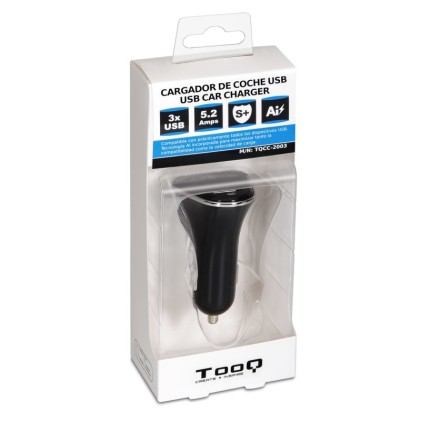 TooQ TQCC-2003 Caricabatterie per dispositivi mobili Nero Auto