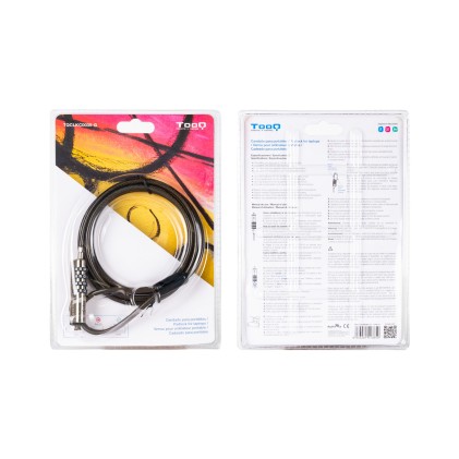 TooQ TQCLKC0035-G cavo di sicurezza Grigio 1,5 m