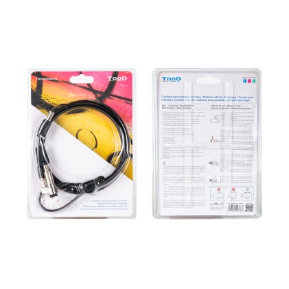 TooQ TQCLKC0045-G cavo di sicurezza Grigio 1,5 m