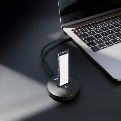 TooQ TQDS-100B docking station per unit&agrave; di archiviazione USB 3.2 Gen 2 (3.1 Gen 1) Type-C Nero