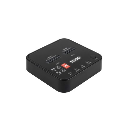 TooQ TQDS-201B docking station per unit&agrave; di archiviazione USB 3.2 Gen 2 (3.1 Gen 1) Type-C Nero