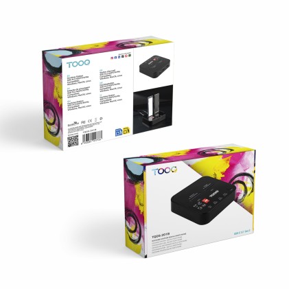 TooQ TQDS-201B docking station per unit&agrave; di archiviazione USB 3.2 Gen 2 (3.1 Gen 1) Type-C Nero