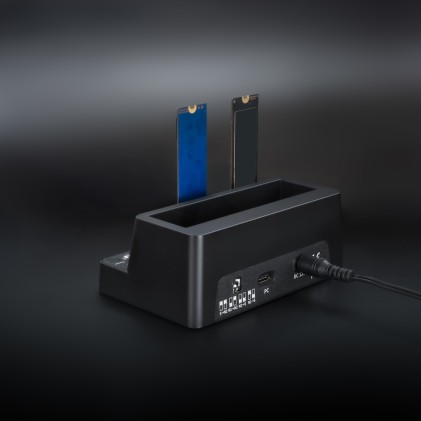 TooQ TQDS-502B docking station per unit&agrave; di archiviazione USB 3.2 Gen 1 (3.1 Gen 1) Type-C Nero