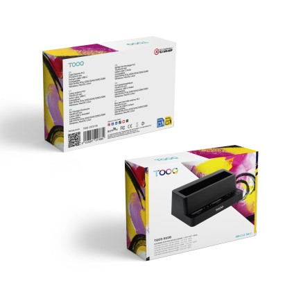 TooQ TQDS-502B docking station per unit&agrave; di archiviazione USB 3.2 Gen 1 (3.1 Gen 1) Type-C Nero
