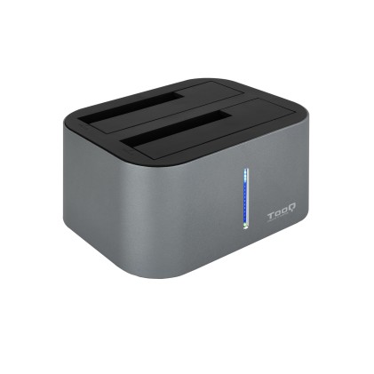 TooQ TQDS-805G docking station per unità di archiviazione USB 3.2 Gen 1 (3.1 Gen 1) Type-B Alluminio