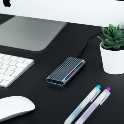 TooQ Shinobi Box esterno SSD Grigio M.2