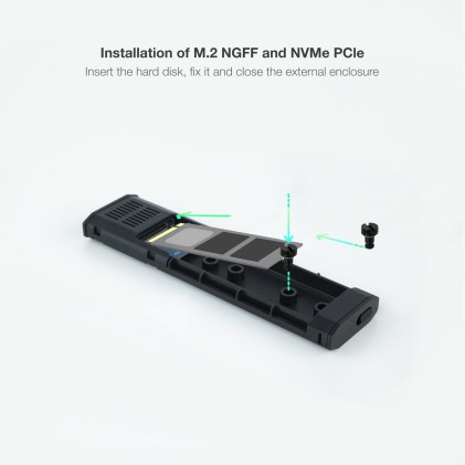 TooQ Shura Box esterno SSD Nero M.2