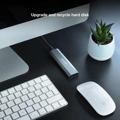 TooQ Shura Box esterno SSD Grigio M.2