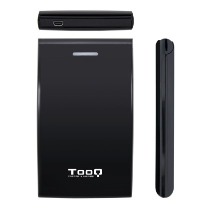 TooQ TQE-2526B contenitore di unità di archiviazione Box esterno HDD Nero 2.5" Alimentazione USB