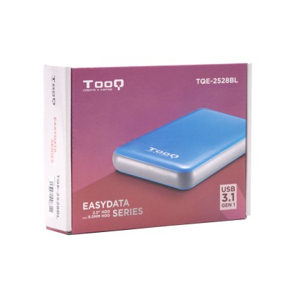 TooQ TQE-2528BL contenitore di unit&agrave; di archiviazione Box esterno SSD Blu 2.5"