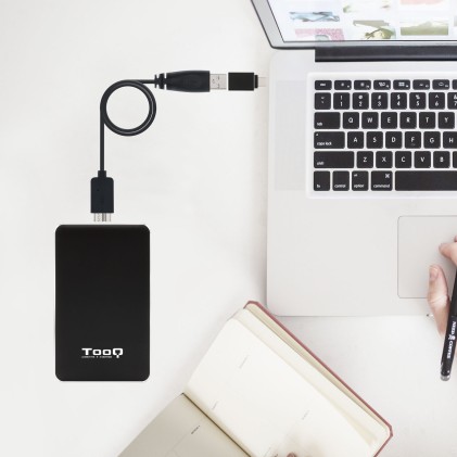 TooQ TQE-2531B contenitore di unit&agrave; di archiviazione Box esterno SSD Nero 2.5"