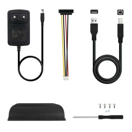 TooQ TQE-3520B contenitore di unità di archiviazione Box esterno HDD Nero 3.5"