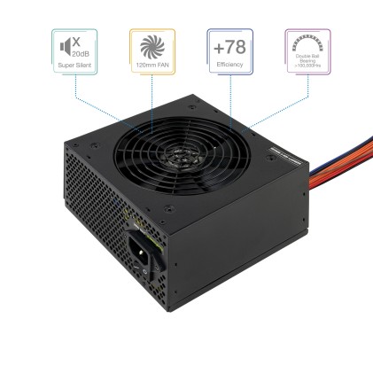 TooQ TQEP-550SP alimentatore per computer 550 W 20+4 pin ATX ATX Nero