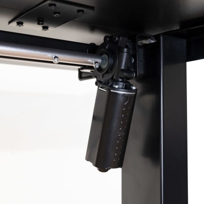 Tooq Origami scrivania elettrica regolabile in altezza 730-1180 mm - Motore DC 100-240 V - Pannello MDF da 18 mm - Colore nero