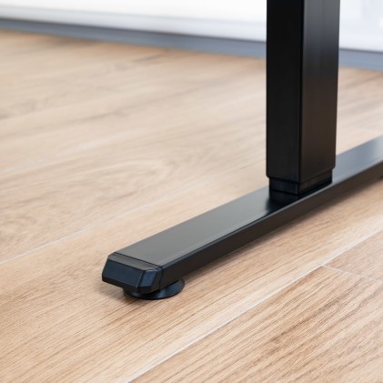 Tooq Origami scrivania elettrica regolabile in altezza 730-1180 mm - Motore DC 100-240 V - Pannello MDF da 18 mm - Colore nero