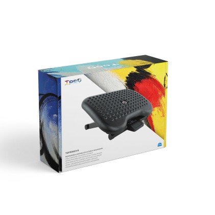 TooQ TQFR0603-B poggiapiede da scrivania Nero