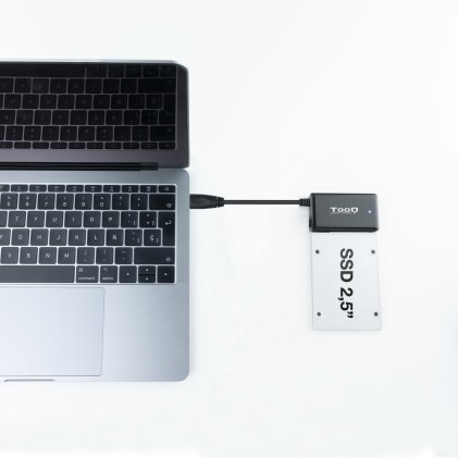 TooQ TQHDA-01A docking station per unità di archiviazione USB 3.2 Gen 1 (3.1 Gen 1) Type-A Nero