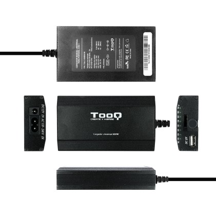 TooQ TQLC-100BS01M Caricabatterie per dispositivi mobili Nero Auto, Interno, Esterno