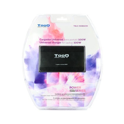 TooQ TQLC-100BS01M Caricabatterie per dispositivi mobili Nero Auto, Interno, Esterno