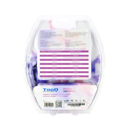 TooQ TQLC-100BS01M Caricabatterie per dispositivi mobili Nero Auto, Interno, Esterno