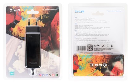 TooQ TQLC-USBCGAN90PD-C Caricabatterie per dispositivi mobili Computer portatile, Universale Nero AC Interno