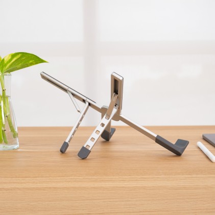 TooQ TQLRS0036-AL supporto per laptop Supporto per computer portatile Argento 43,9 cm (17.3")