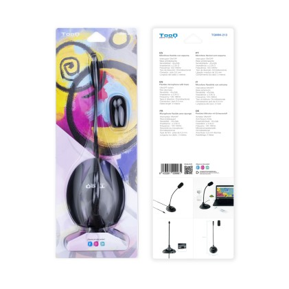 TooQ TQMM-213 microfono Nero Microfono per notebook