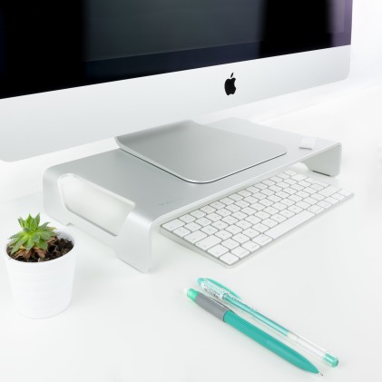 TooQ TQMR0004 supporto da tavolo per Tv a schermo piatto 33 cm (13") Libera installazione Argento