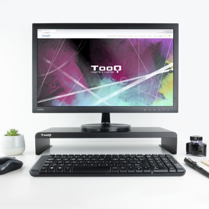 TooQ TQMR0121 supporto da tavolo per Tv a schermo piatto Libera installazione Nero