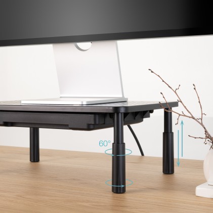 TooQ TQMR087 Supporti a parete per TV Scrivania Nero