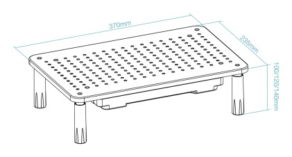 TooQ TQMR087 Supporti a parete per TV Scrivania Nero