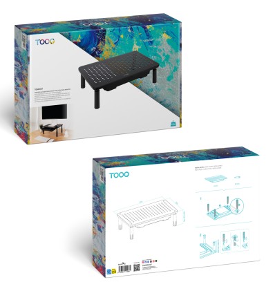 TooQ TQMR087 Supporti a parete per TV Scrivania Nero