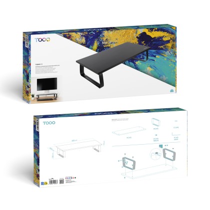 TooQ TQMR111 supporto per laptop Supporto per computer portatile Nero