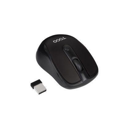 TooQ TQMW-1103-B mouse Universale Ambidestro RF Wireless Ottico 1600 DPI