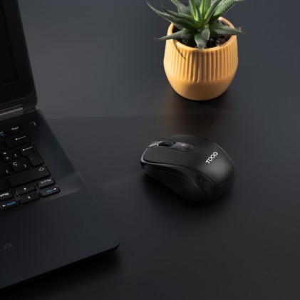 TooQ TQMW-1103-B mouse Universale Ambidestro RF Wireless Ottico 1600 DPI
