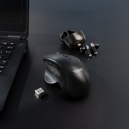 TooQ TQMWG-1105-B mouse Universale Mano destra RF Wireless Ottico 1600 DPI