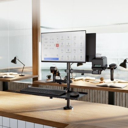 TooQ TQPM0003 Supporti a parete per TV 81,3 cm (32") Scrivania Nero