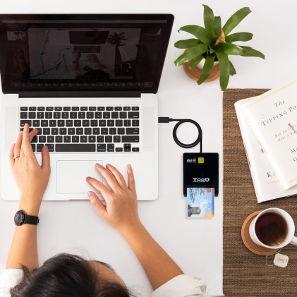 TooQ TQR-211B lettore di card readers Interno USB USB 2.0 Nero