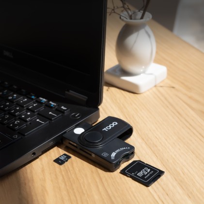 TooQ TQR-3012B lettore di card readers USB 2.0 Nero