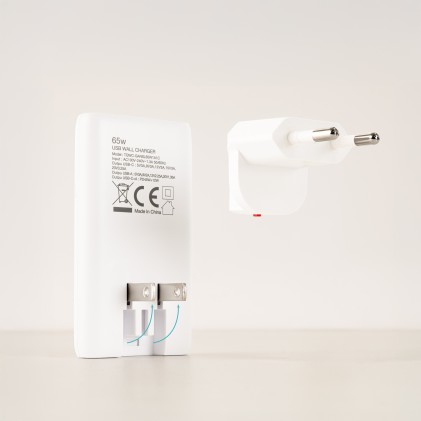 TooQ TQWC-GANSL65W1A1C Caricabatterie per dispositivi mobili Universale Bianco AC Ricarica rapida Interno