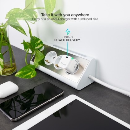 TooQ TQWC-PD20WT Caricabatterie per dispositivi mobili Bianco Interno