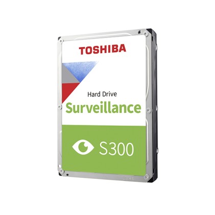Toshiba S300 Surveillance disco rigido interno 2 TB 5400 Giri/min 128 MB 3.5" Serial ATA III