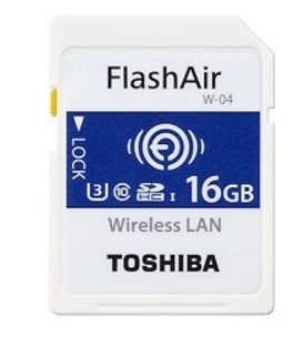 Memory Card SD 16GB Toshiba SDHC FlashAir W-04/Wireless Class10 retail