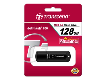 Transcend Pen Disk 128Gb, Usb3.1, Pen Drive, Classic, Black