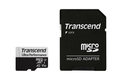 Transcend Memory Card 128Gb Microsd W/ Adapter Uhs-I U3 A2 Ultra Performance