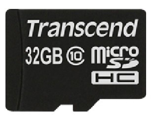 TRANSCEND 32GB micro SDHC Card Class 10 inkl SD Adapter