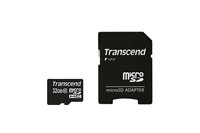 TRANSCEND 32GB micro SDHC Card Class 10 inkl SD Adapter